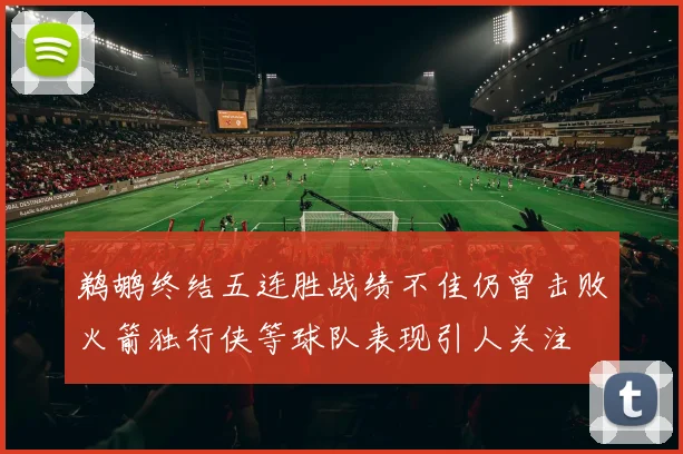 鹈鹕终结五连胜战绩不佳仍曾击败火箭独行侠等球队表现引人关注
